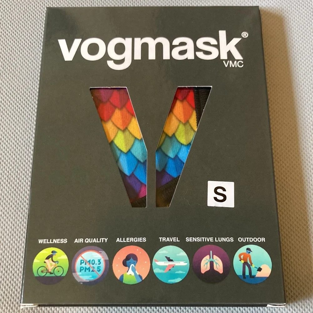 Vogmask Rainbow Parrot Childrens NWT Mask